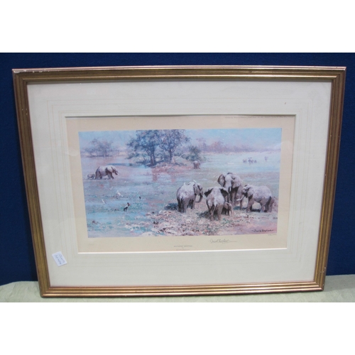 402 - GEORGE HILLYARD SWINSTEAD R.B.A. Figures resting by a rocky stream, signed, watercolour, 10½ x 6in. ... 