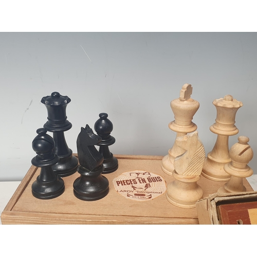 215 - Three Chess Sets, a Travel Chess Set and a set of Dominoes