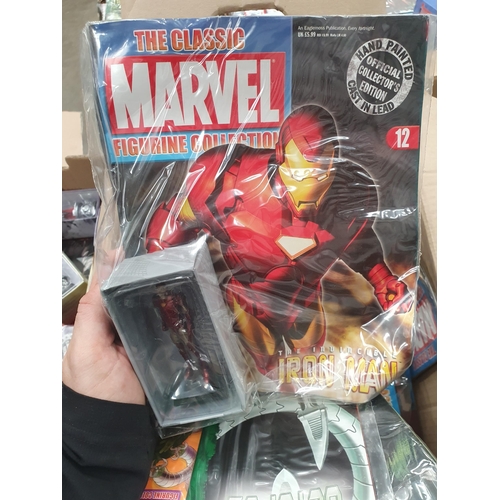 265 - Two Boxes of Marvel Figurines including, Blade, The Incredible Hulk, Silver Surfer, Deadman, Spiderm... 