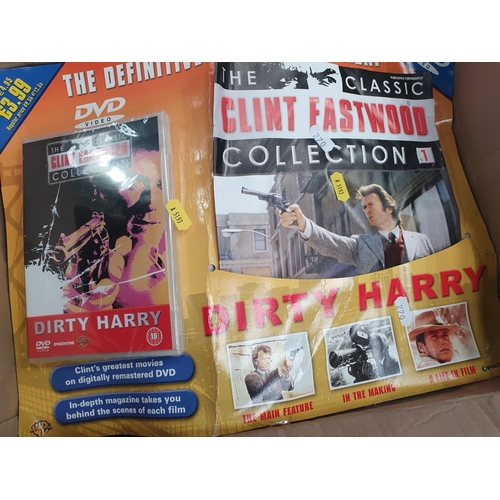 270 - Two Boxes of the Clint Eastwood Collection DVD's and Magazines.