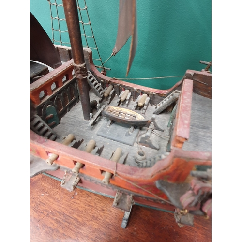 297 - A scratch built model of Sir Francis Drake's 