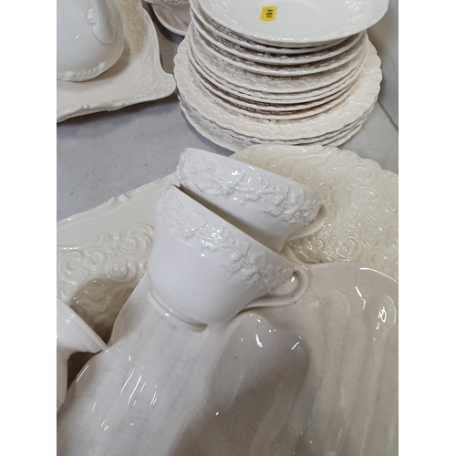 301 - A quantity of white moulded China including Wedgwood, Royal Worcester, Aynsley etc