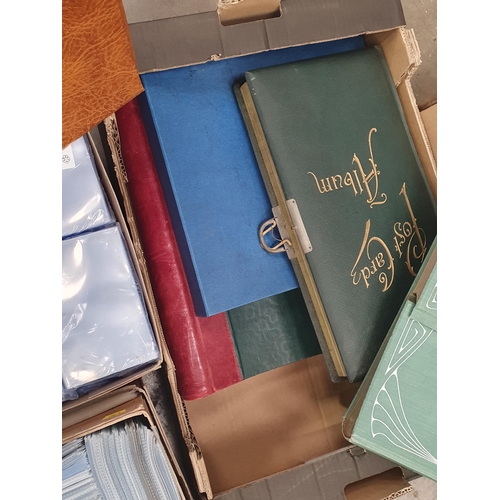 487 - A quantity of Stamp Albums, poly pockets and other Stamp storage Folders (No Stamps included).