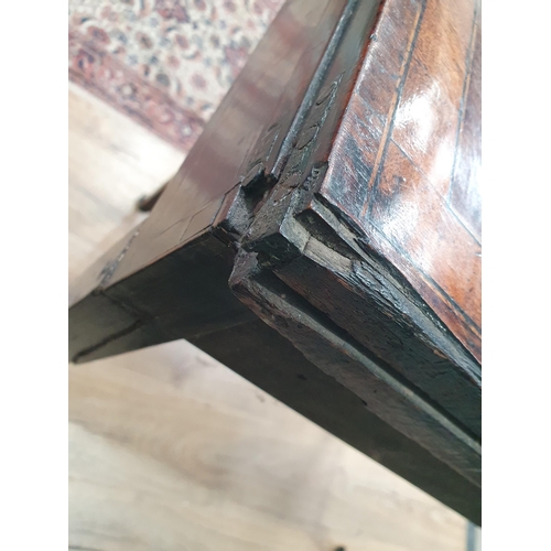 59 - *** WITHDRAWN ***  A 19th Century mahogany and crossbanded Side Table on square tapered supports and... 