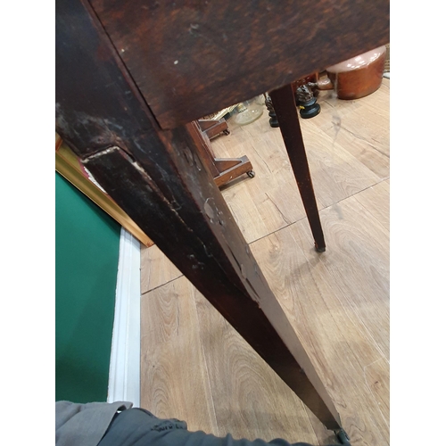 59 - *** WITHDRAWN ***  A 19th Century mahogany and crossbanded Side Table on square tapered supports and... 