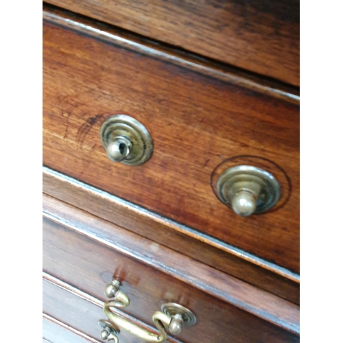 81 - A 19th Century mahogany Bachelors Chest of four long graduated Drawers A/F, 2ft 4