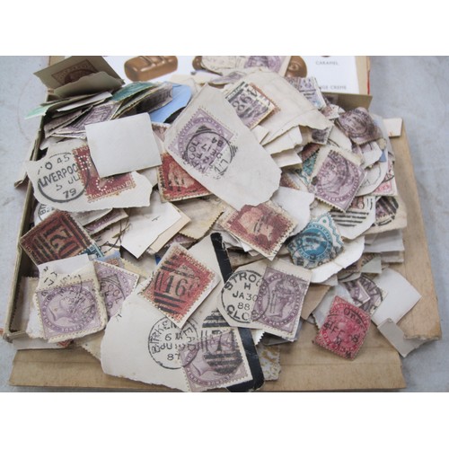 392 - A selection of loose used G.B. Victorian Stamps, including Penny Reds; and an Album of All World Sta... 