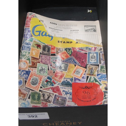 392 - A selection of loose used G.B. Victorian Stamps, including Penny Reds; and an Album of All World Sta... 