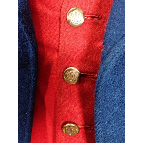 1184 - A Hawkstone Otter Hounds Gentleman's Uniform with blue Jacket with H.O.H. brass buttons, red Waistco... 