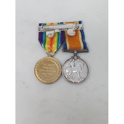 1003 - Pair: 1914-18 War Medal and War & Victory Medal to 126600 Pte. J. Gardiner R.A.M.C.