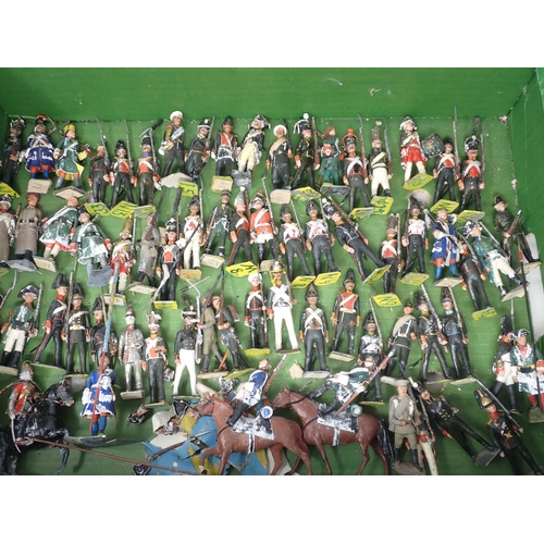 1173 - Approximately 200 hand painted diecast Figures of Soldiers in historical uniforms, some A/F