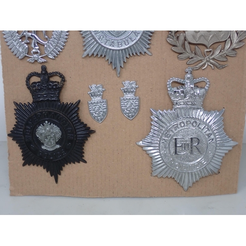 1177 - Eleven Police Badges including Essex Constabulary, Leeds City Police, Wolverhampton Police, etc.