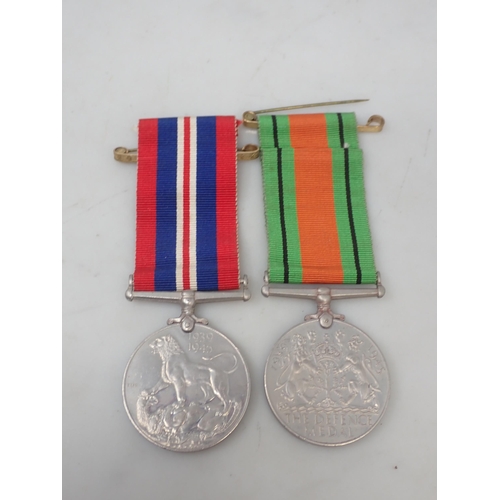 1201 - WWII Pair War & Defence Medals in box of issue addressed Mr J.A. Dover, and a Victorian Civilian Med... 