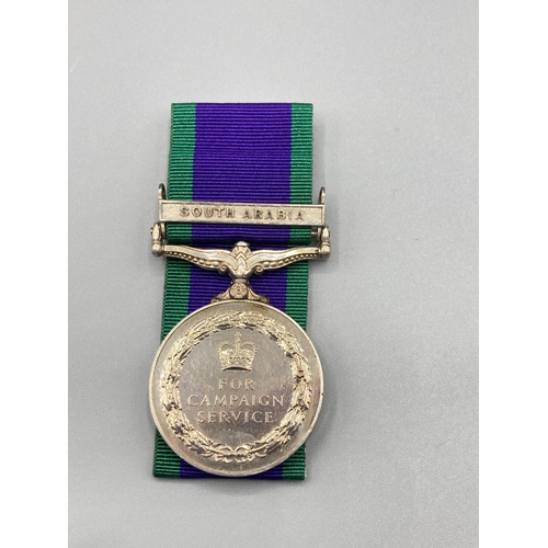 1061 - General Service Medal with South Arabia Clasp to 23873250 Lane Corporal M.J. Langdon, Parachute Regi... 