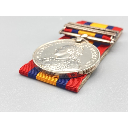 1085 - Queen's South Africa Medal with Orange Free State and Cape Colony clasps to 5011 Pte. S. Cairney, Ar... 