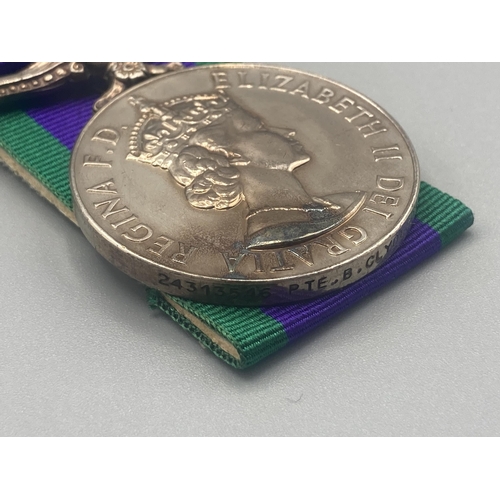 1091 - General Service Medal with Northern Ireland clasp to 24313516 Pte. B. Clydesdale, Argyll & Sutherlan... 