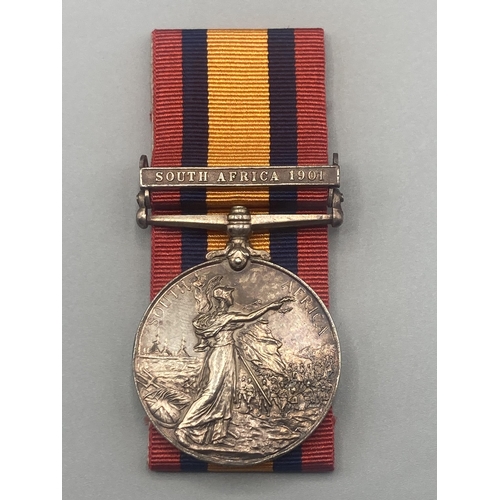 1092 - Queen's South Africa Medal with South Africa 1902 clasp to 857 Pte. J. Flynn, Argyll & Sutherland Hi... 