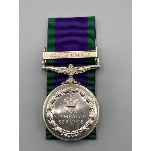 1093 - General Service Medal with South Arabia clasp to 24707886 Pte. C.C. Bennett, Argyll & Sutherland Hig... 