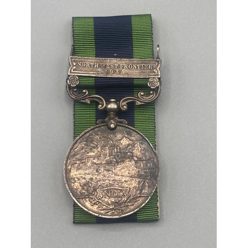 1094 - India General Service Medal with North West Frontier 1935 clasp to 2978350 Pte. M. Brown, Argyll & S... 