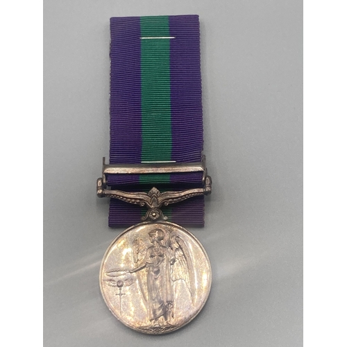 1095 - General Service Medal with Palestine clasp to 2982380 Pte. D. Clark, Argyll & Sutherland Highlanders