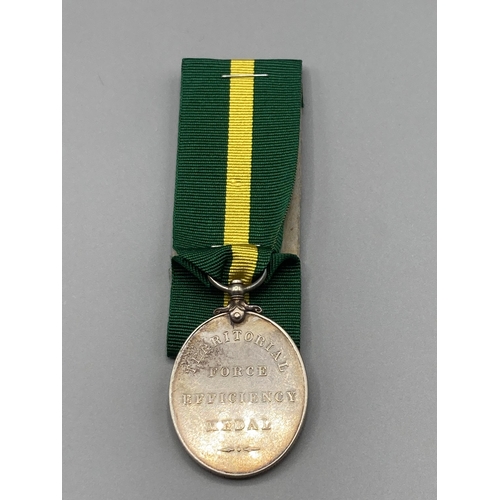 1098 - Territorial Efficiency Medal to 1403 Corporal John Campbell, 5th Argyll & Sutherland Highlanders. Se... 