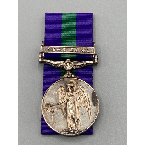 1145 - General Service Medal with Near East Clasp to 23125400 Pte. G. Corbett, Argyll & Sutherland Highland... 