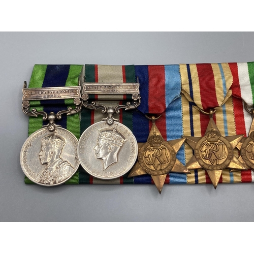 1147 - Eight; India General Service Medal with North West Frontier 1933 clasp, India General Service Medal ... 