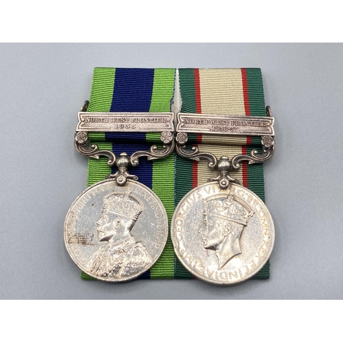 1149 - India General Service Medal with North West Frontier 1935 clasp and India General Service Medal with... 