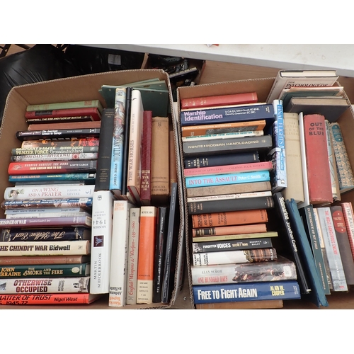 1037 - Two boxes of Books-Military and Warfare