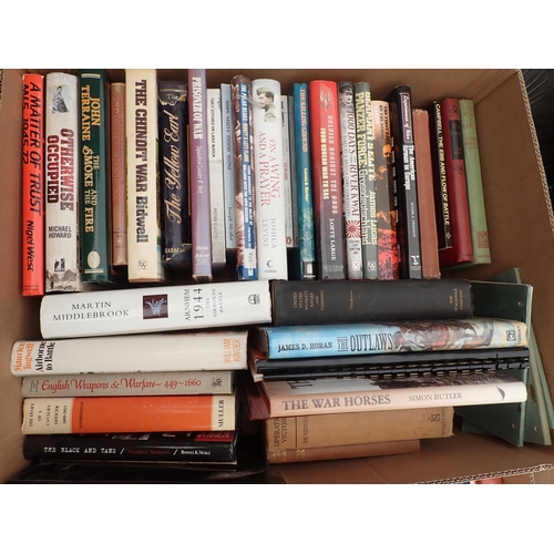 1037 - Two boxes of Books-Military and Warfare