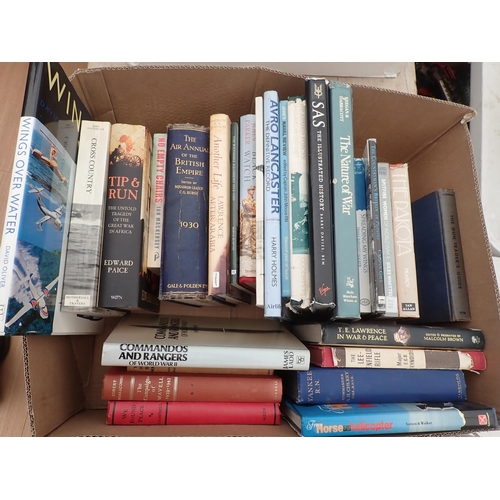 1038 - Two boxes of Books-Military and Aviation