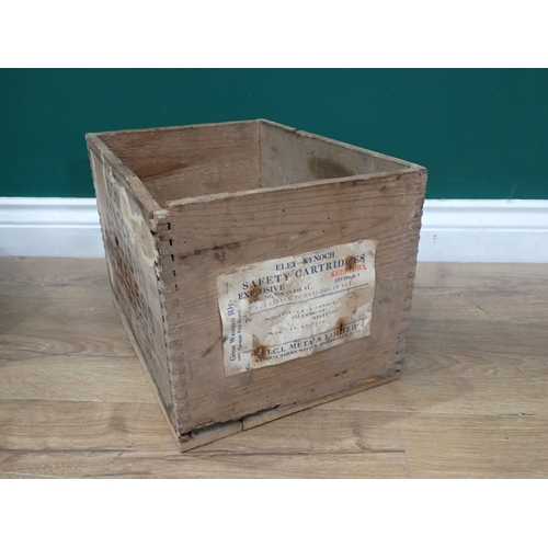 1101 - A Kynoch wooden Cartridge Crate and a Remington Cartridge Crate