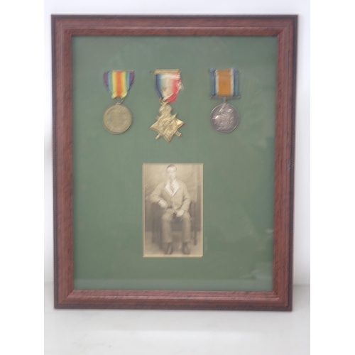 1154 - Three; WWI Trio 1914 Star with 5th Aug-22nd Nov 1914 clasp, War and Victory Medals to 59426 Dvr. E. ... 