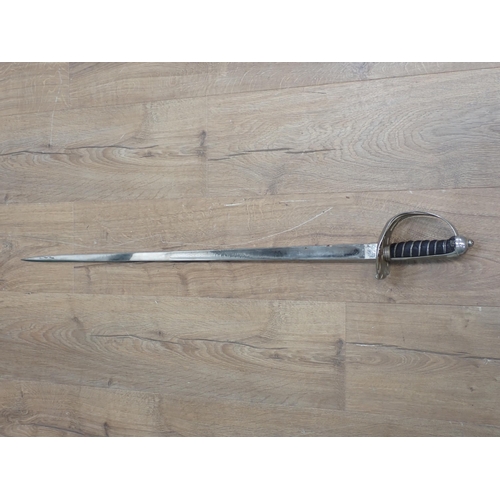 1165 - A King's Crown Infantry Sword (blistering to blade) 3ft 3in overall