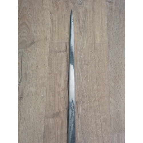 1165 - A King's Crown Infantry Sword (blistering to blade) 3ft 3in overall