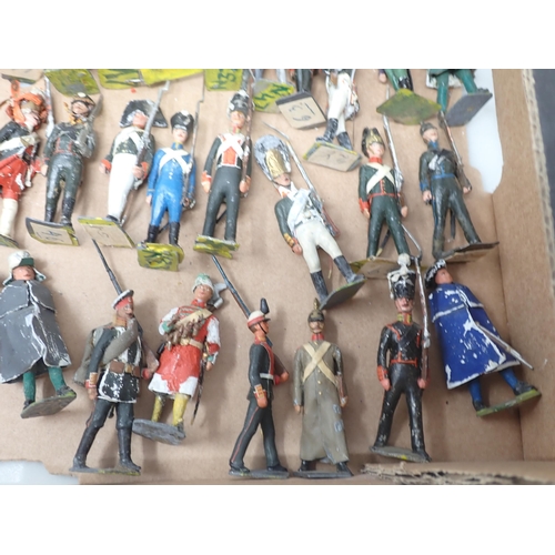 1173 - Approximately 200 hand painted diecast Figures of Soldiers in historical uniforms, some A/F