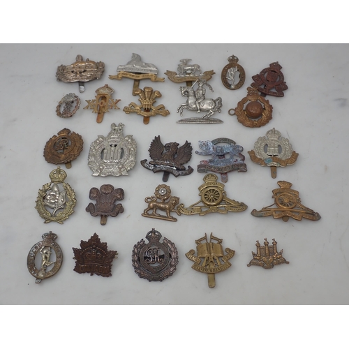 1175 - Approximately 100 British Army Cap, Shoulder and other Badges