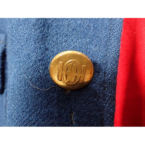 1184 - A Hawkstone Otter Hounds Gentleman's Uniform with blue Jacket with H.O.H. brass buttons, red Waistco... 