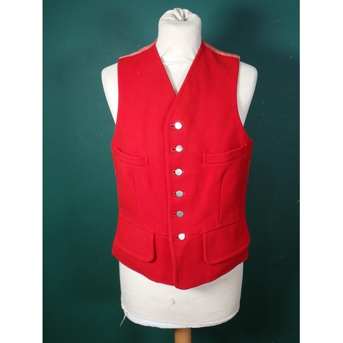 1186 - A Kendall and District Otter Hounds Waistcoat with complete set of engraved K.D.O.H. buttons