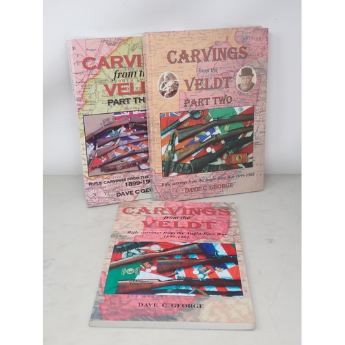 1204 - George, Dave, C., Carvings from the Veldt, 3 volumes, 2004, signed by author