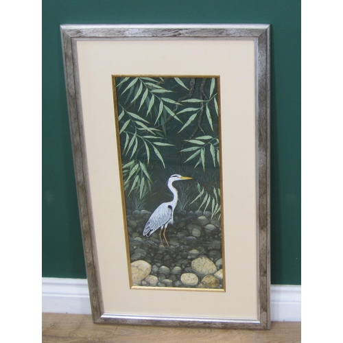 1229 - MALCOLM BEAUMONT, F.I.G.A - 'Teal Ducks', watercolour, signed, (15½ x 15½in) and 'A Heron', 21 x 9in... 