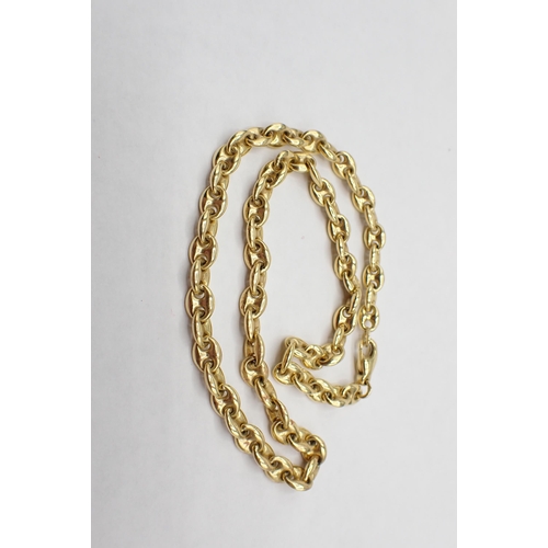 181 - An 18ct gold anchor style chain Necklace, approx 39cms, approx 26gms