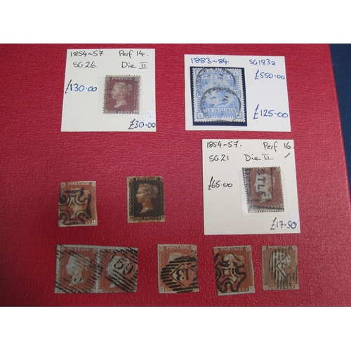 250 - A Stamp Selection, contained in two stock albums, principally GB QV-QEII, mint/used, with 11 Penny B... 