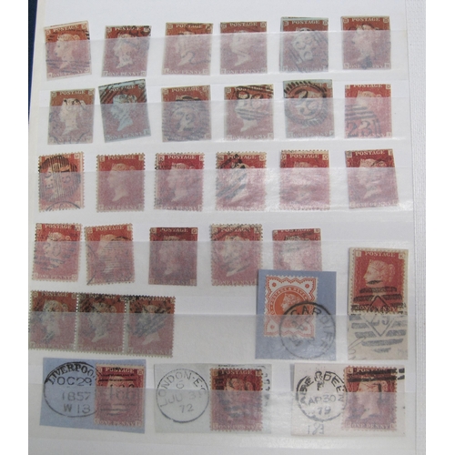 250 - A Stamp Selection, contained in two stock albums, principally GB QV-QEII, mint/used, with 11 Penny B... 