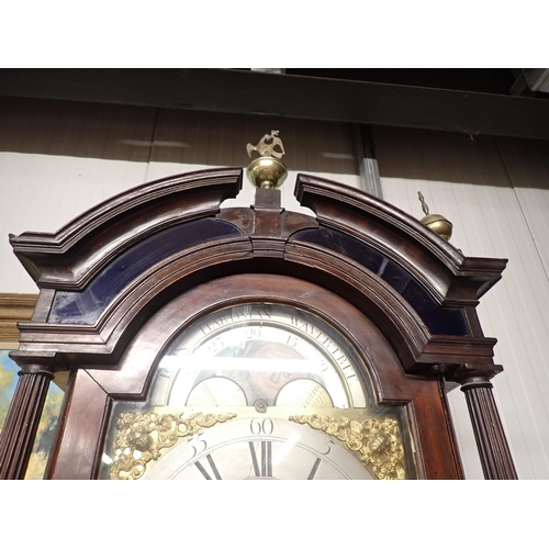 518 - A Georgian eight-day Longcase Clock by John Hardman, Wavertree with brass arched moon phase dial and... 