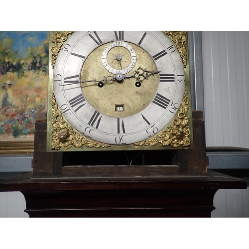 518 - A Georgian eight-day Longcase Clock by John Hardman, Wavertree with brass arched moon phase dial and... 