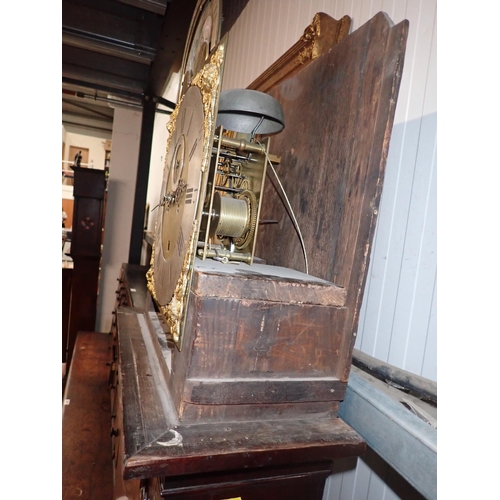 518 - A Georgian eight-day Longcase Clock by John Hardman, Wavertree with brass arched moon phase dial and... 