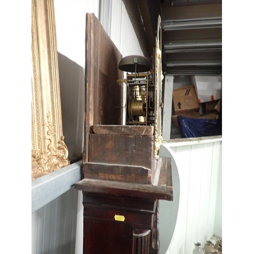 518 - A Georgian eight-day Longcase Clock by John Hardman, Wavertree with brass arched moon phase dial and... 