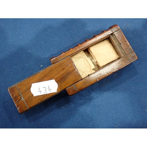 434 - A Collection of eleven rectangular wooden Snuff Boxes including a chip-carved rounded rectangular Bo... 