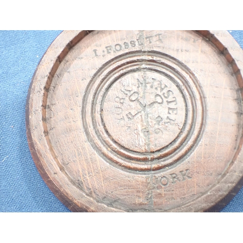 436 - A Collection of six circular Snuff Boxes including an oak engine turned Box, the interior inscribed ... 